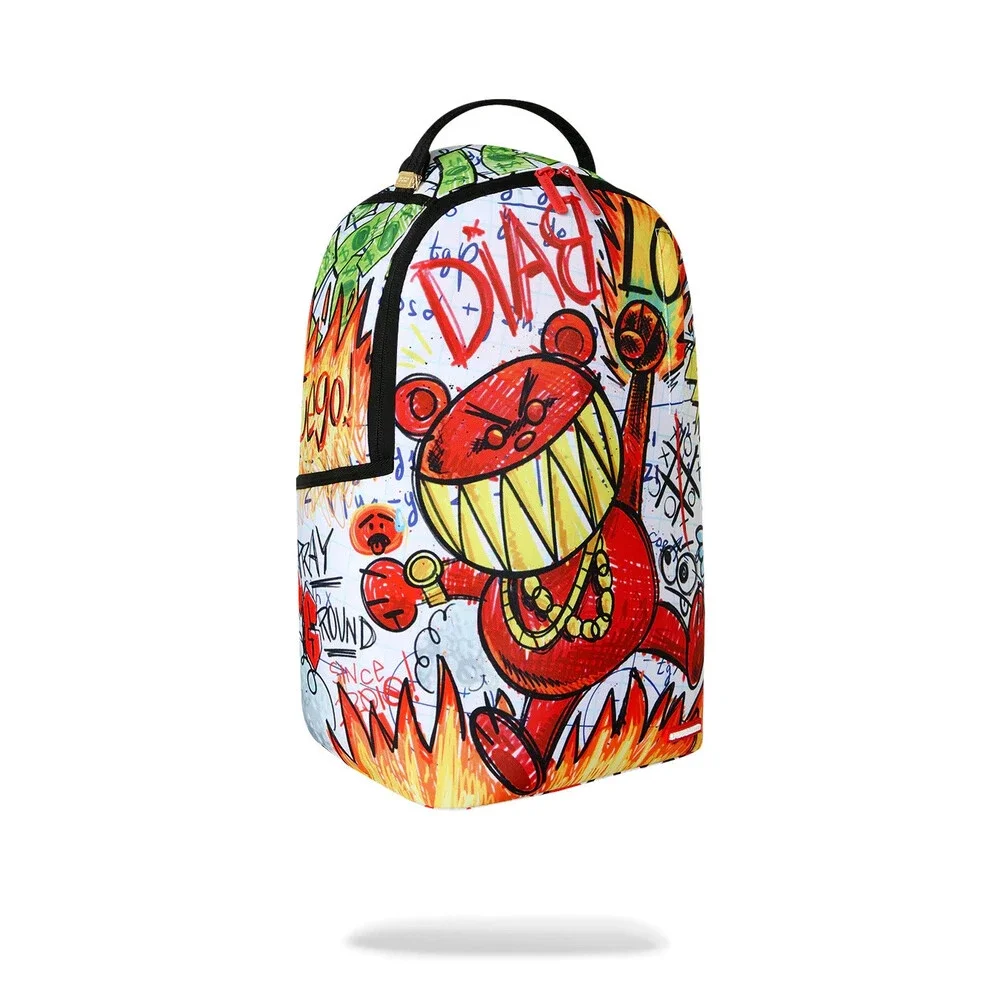 Sprayground Doodle Diablo Essay Backpack Unisex OS Multi Adjustable Strap SPR320